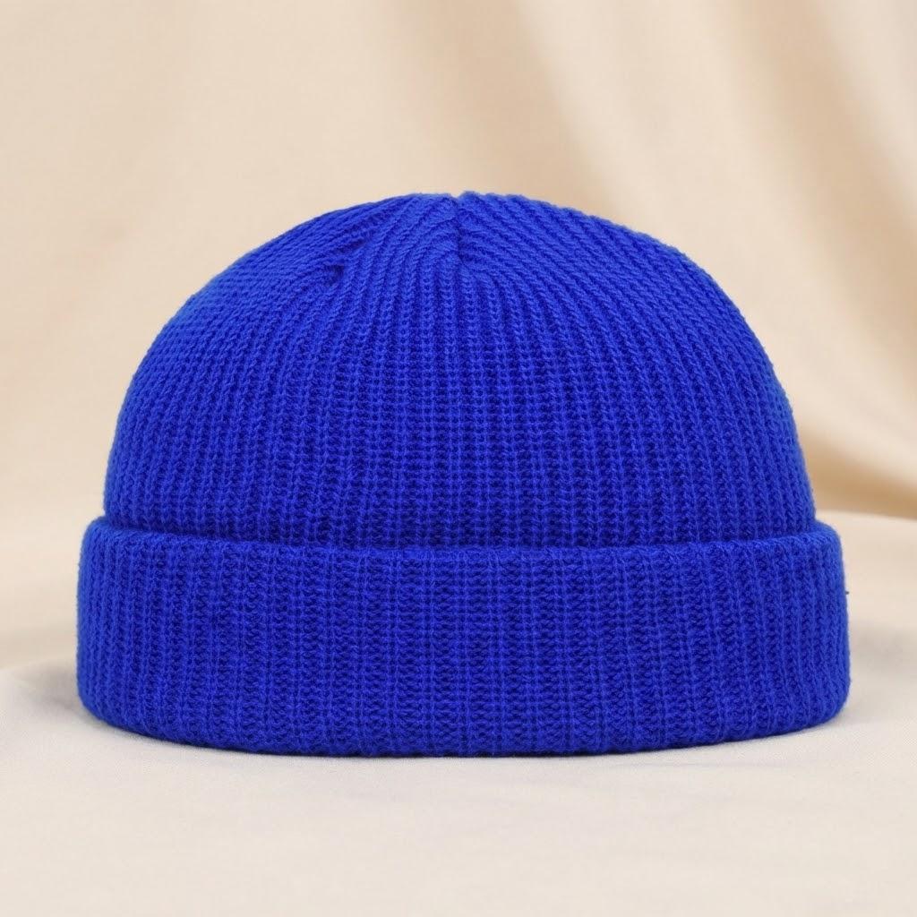 

Men s Melon Cap Winter Women s Autumn and Winter Solid Color Landlord Watermelon Knitted Woolen Hat Pullover Stonego Ski Cap синій