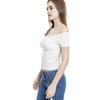 Urban Classics Damen - Off-Shoulder Ripptop trägerlos