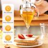 Creative Press Type Honey Jar Squeeze Bottle Plastic Sealed Jar Funnel Type Jar Syrup Pot With Sprinkling Base Jars