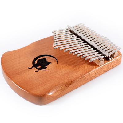 Affecto 17th Scale C Key Plate Kalimba Moon Cat + Tuning Hammer + Keyboard Sticker + Cleaner Set Korean Popular Toys