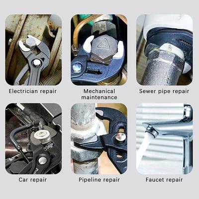 7/10/12 Inch Water Pump Pliers Quick-Release Plumbing Pliers Pipe Wrench Adjustable Water Pipe Clamp Pliers Household Hand Tools