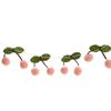 Adorable Cherry Felt Ball Tassel Garland Perfect for Decorating Walls Windows Bedrooms Living Rooms and Trees