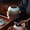 Chinese Ceramic Tea Canister: Small/Large Sealed Storage Jar for Pu'er Tea with Logo Printing