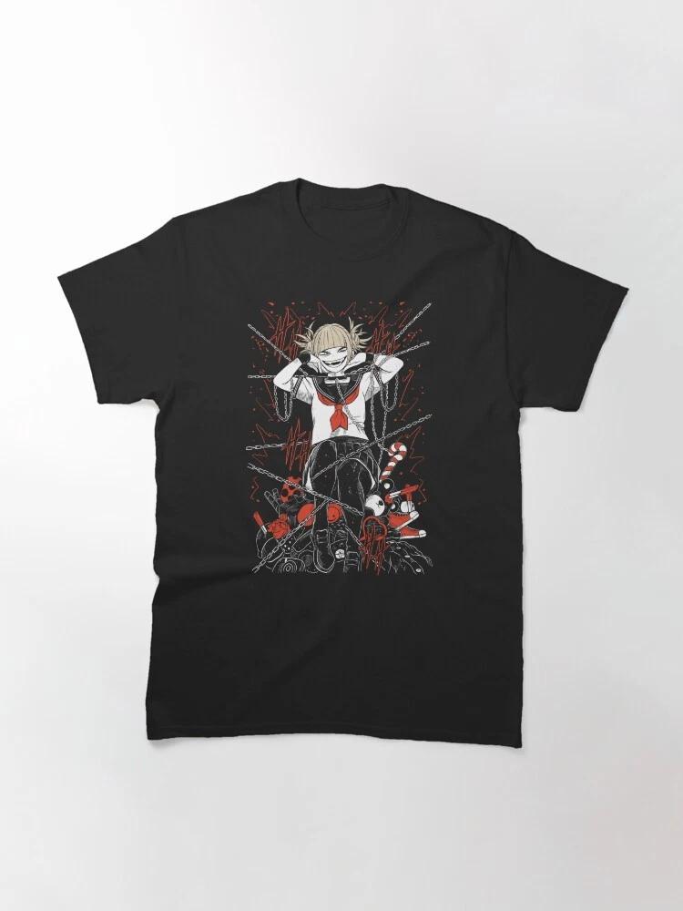 Anime My Hero Academia Himiko Transforming Cute Villain Black Tshirt Size S4XL S
