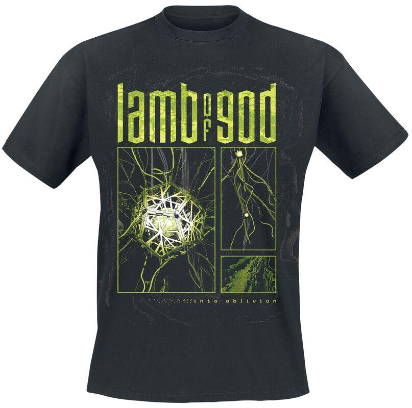 Oblivion Panels Lamb of God T-Shirt Men Women Metal Rock Band Graphic Tee 100% Cotton Summer Streetwear Top S