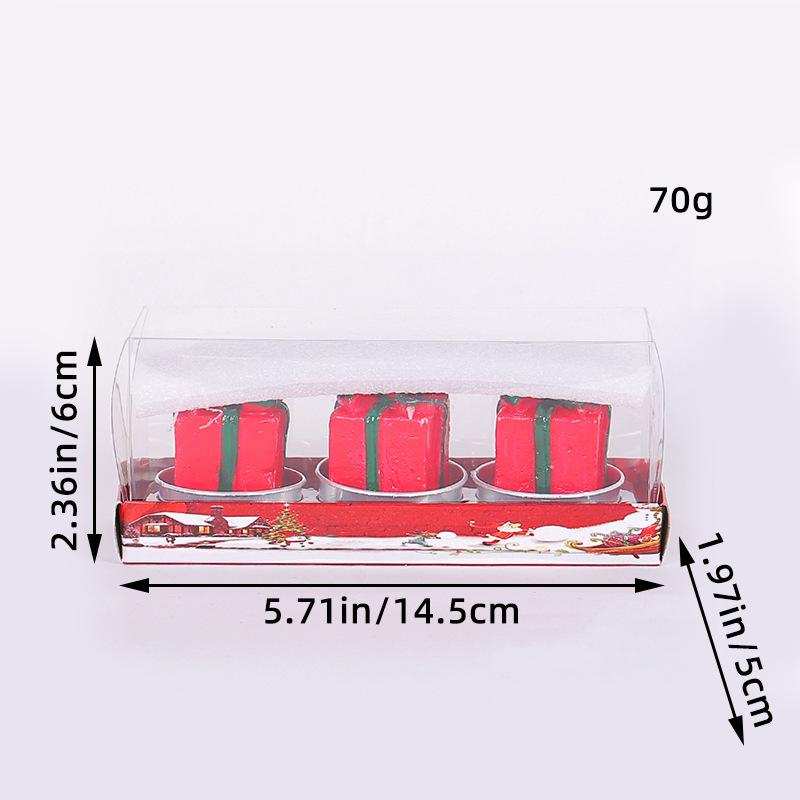 Hand-Painted Christmas Candle: Gift Decoration for Valentine's Day or Proposal