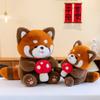 Panda Red Adorable Plush Toy Cute Girl Children Sleep Companion Gift Birthday