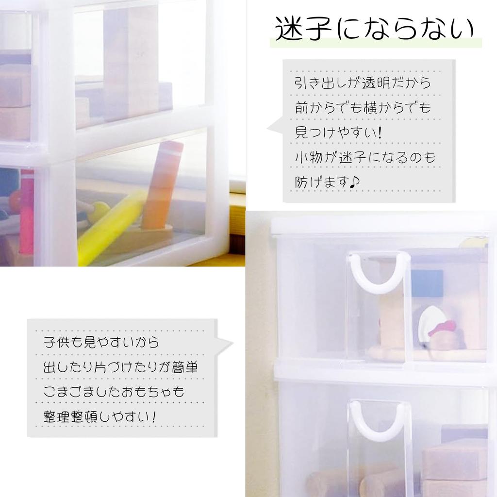 Sanko Plastic Small Item Storage 2 Elpis 39cm x x White 2-Tier Unit, Boxes, Series, (W) 26.5cm (D) 26.4cm (H),
