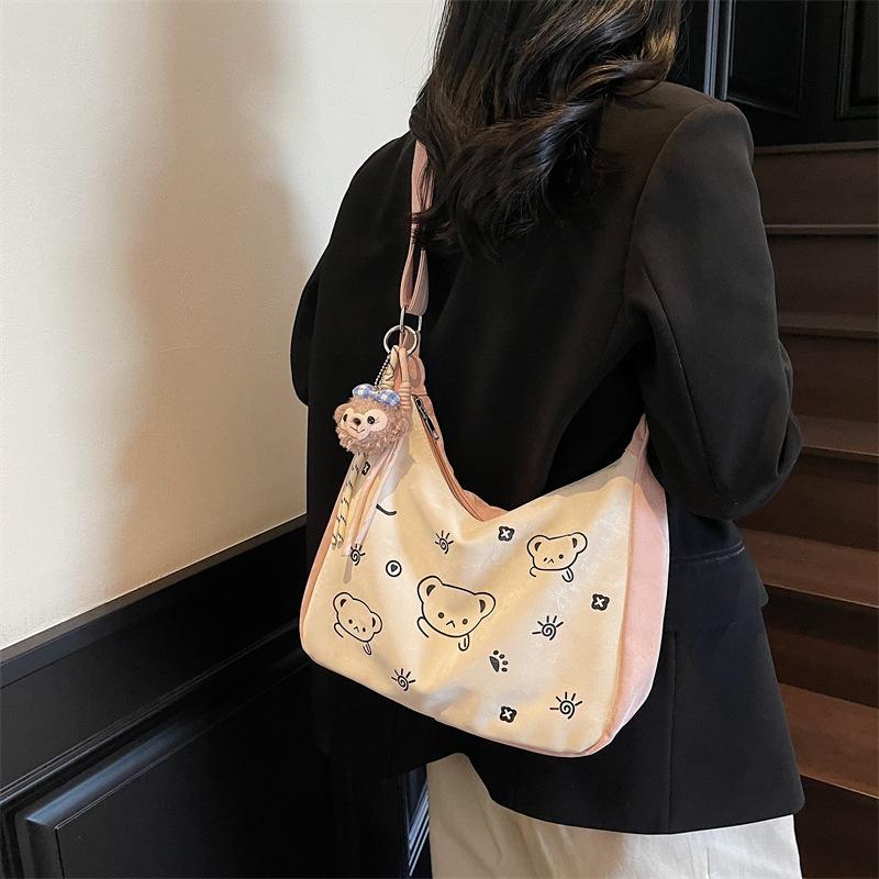 Large-capacity Bag Women's Summer Versatile New Simple Niche Shoulder Messenger Bag Commuter Dumpling Bag
