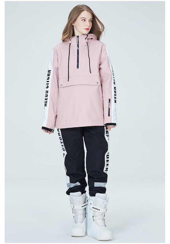 Unisex Couples' Ski Hoodie Set: Warm, Thickened Snowboard Suit for Men and Women.