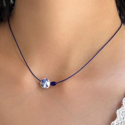 FANTASTIC PLANET Ceramic Blue String Necklace (2type)