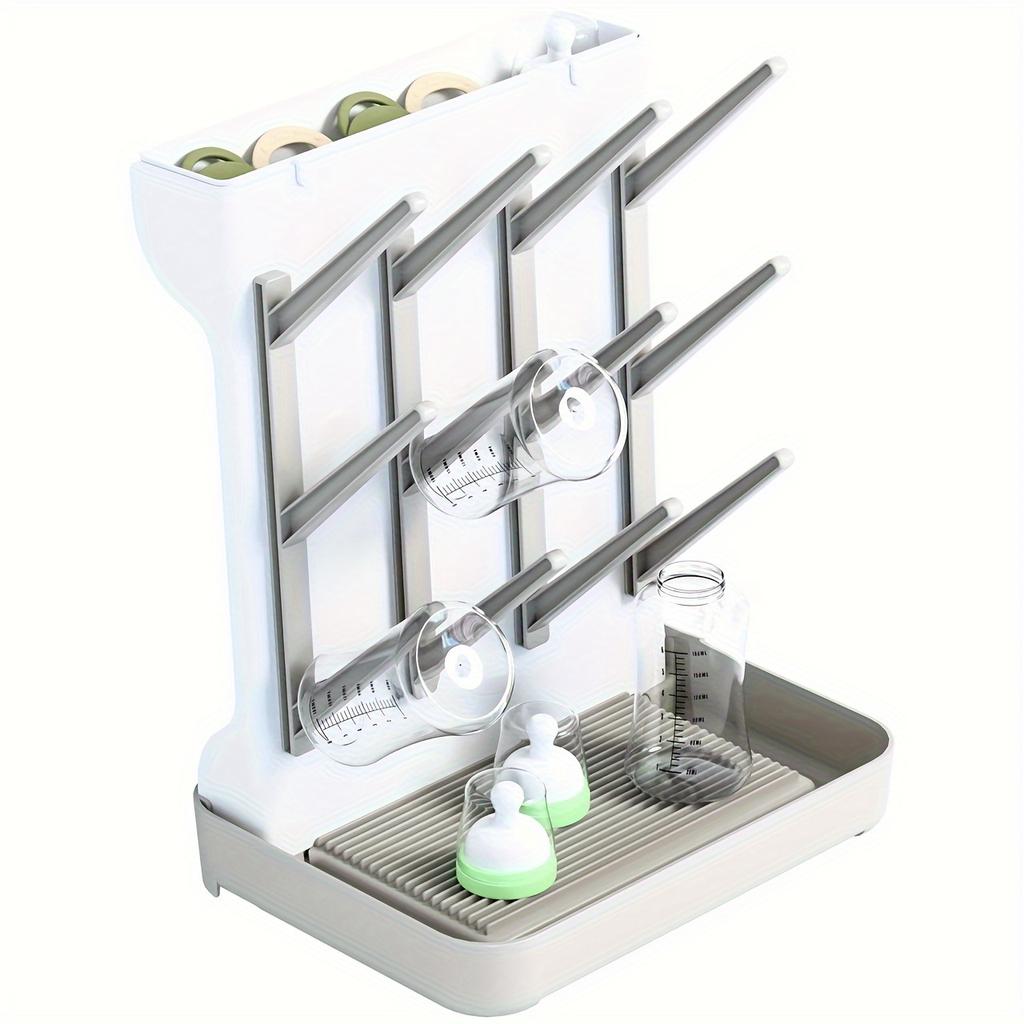 Bottle Drying Rack Pacifier Holder Multi-Layer Hanging Countertop Dryer Ith Fast Drying Space-Saving Design for Bottles Sippy Cups