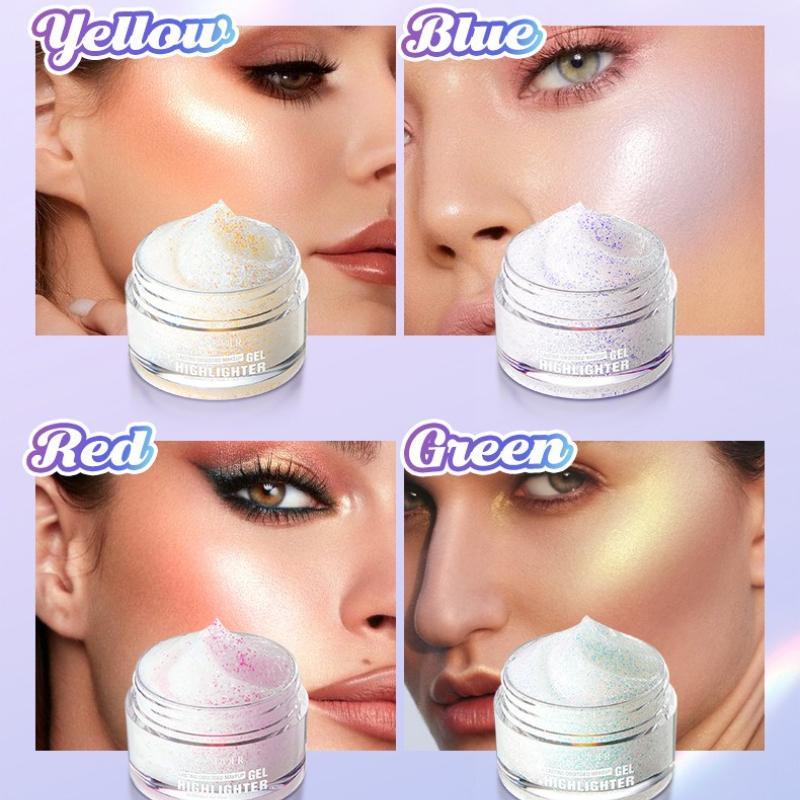 Colorful Highlight Gel SADOER Increases Facial Highlight Makeup Gel