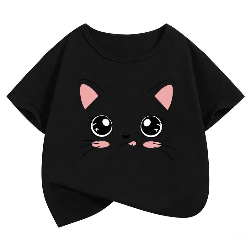 2026 Funny Cat Meme Funny T Shirts Short Sleeve Kids Children's T-shirt Boys Girls Summer Spring Casual Top Tee Shirt
