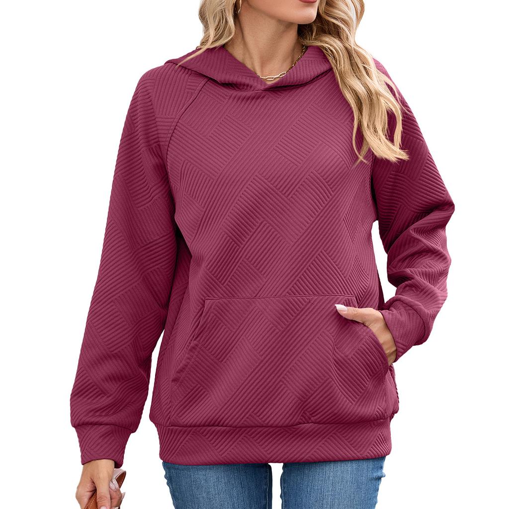 Solid Casual Loose Hoodies For Woman 2025 Autumn Designer Women's Oversized Long Sleeve Pullover Sweatshirts Vintage Female Tops