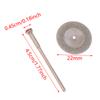 5Pcs/Set Dental Lab Diamond Disc Discs Double Sided Grit Cutting Disc Tool Diameter 22Mm Thickness 0.25Mm With 1 Mandrels