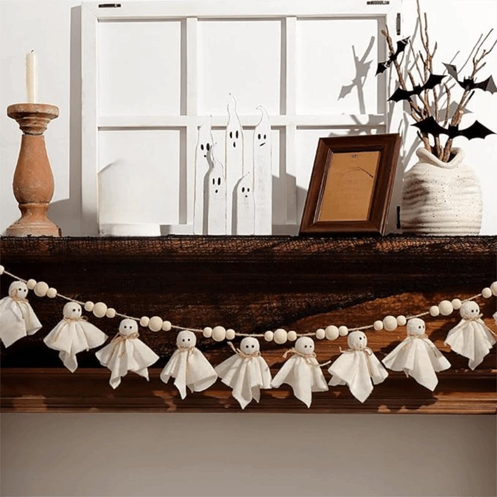 84 inch Hanging Ghost String Reusable Hallowee Hanging Decoration Halloween Spooky Pentant  Outdoor