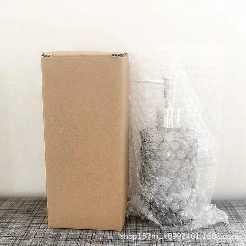 16,9oz Skleněný dávkovač na pleťové mléko a mýdlo, 500ml Opakovaně použitelná láhev na dezinfekci rukou