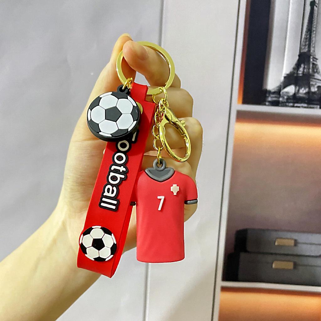 

Креативный мультяшный брелок-кукла в футбольной майке - Аксессуар для сумки и автомобиля, подарок
