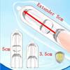 Extend 5cm Penis Sleeve Reuseable Condom Delay Ejaculation Sex Toys For Men Penis Ring Male Glans Sleeve Extender Enlargement