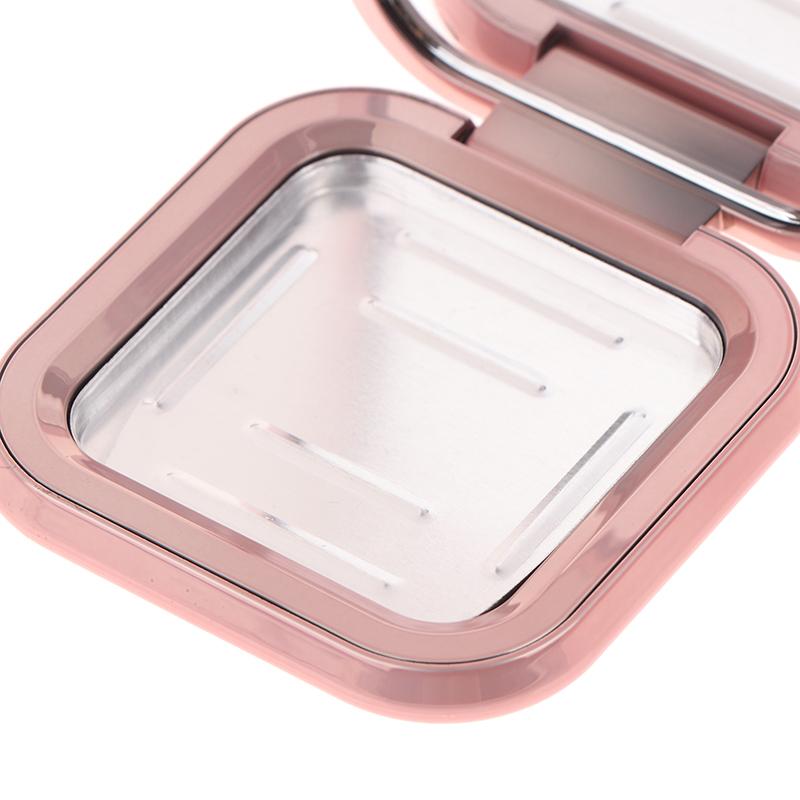 Rosa Leere Magnetverschluss Kosmetikpalette Quadrat Lidschatten Rouge DIY Make-up Box Rouge High Gloss Lippenstift Abfüllbox