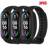 1-3Pcs Official Watchband For Mi Band 7 6 4 5 3 Bracelet Xiaomi Mi Band Strap Silicone Sport Replacement Smartwatch Accessories