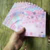 Japanese Handmade Hot Stamping Origami Chiyogami Paper Crane Print Cardstock, Free Shipping
