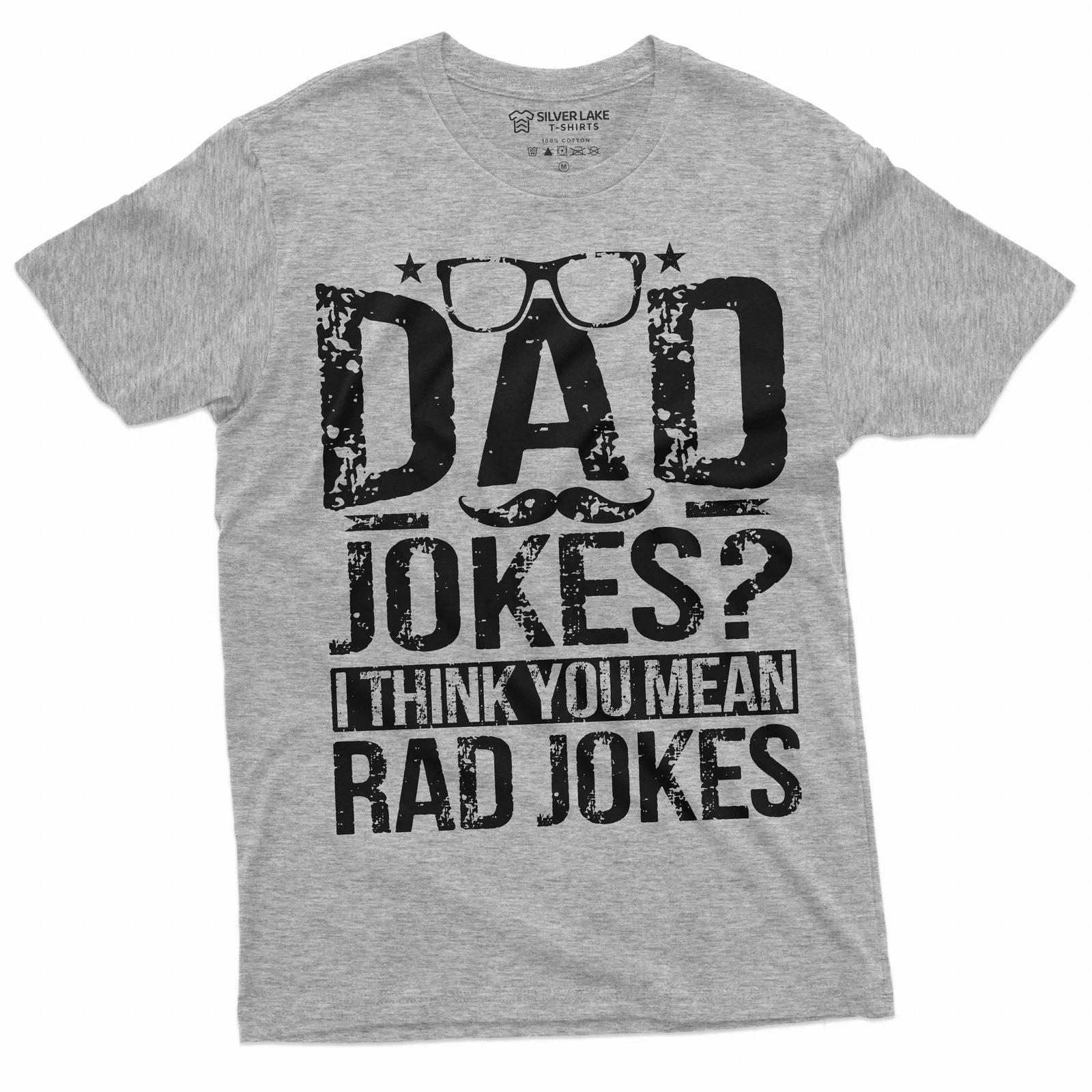 Men s Funny Father s Day Dad Jokes T-shirt Father daddy humorous saying Tee XXL