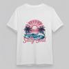 Women's Plus Size T-Shirt Sunset Waves Coconut Trees Salty Soul Design Tee USA