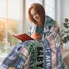 Flannel Blanket To My Daughter Printed for Kids Bedroom Decoration Warm Soft Comfertable Blanket for Sofa Chair