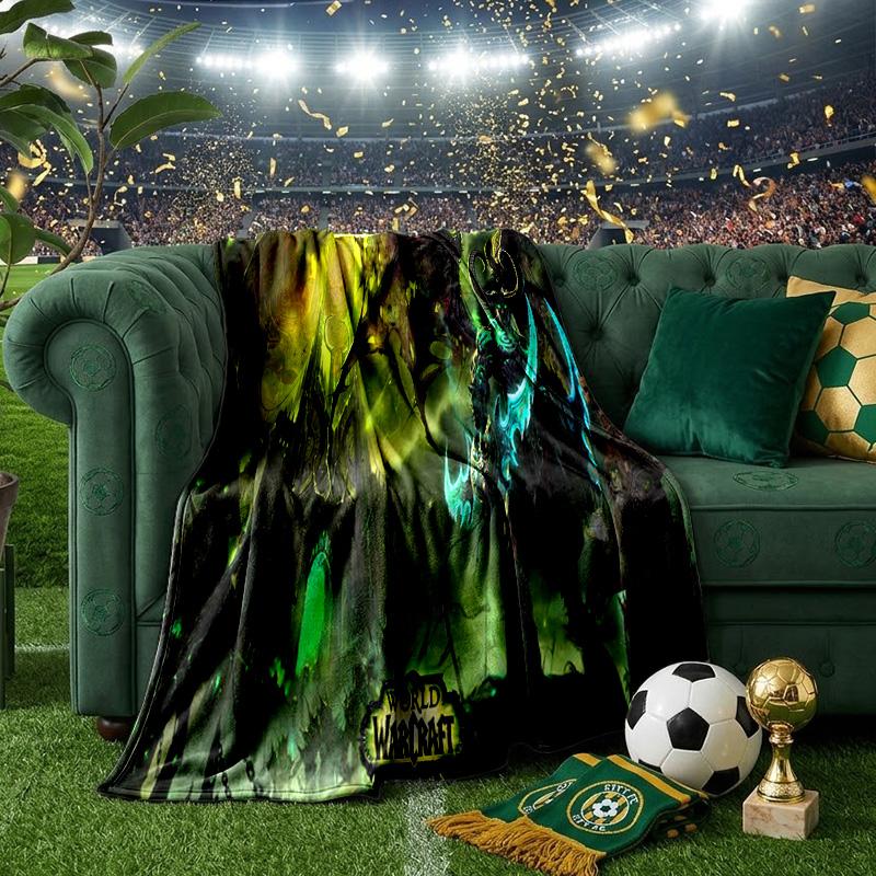 Dragon's Fiery Warcraft game Throws Blanket Flannel Blankets Plush for Couch Bed Gifts for Men Women Travel picnic blanket Christmas fan gifts