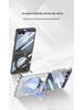 Samsung ZFlip7 Case: New Magnetic Wireless Charging, Transparent Rotating Bracket, GKK Compatible.