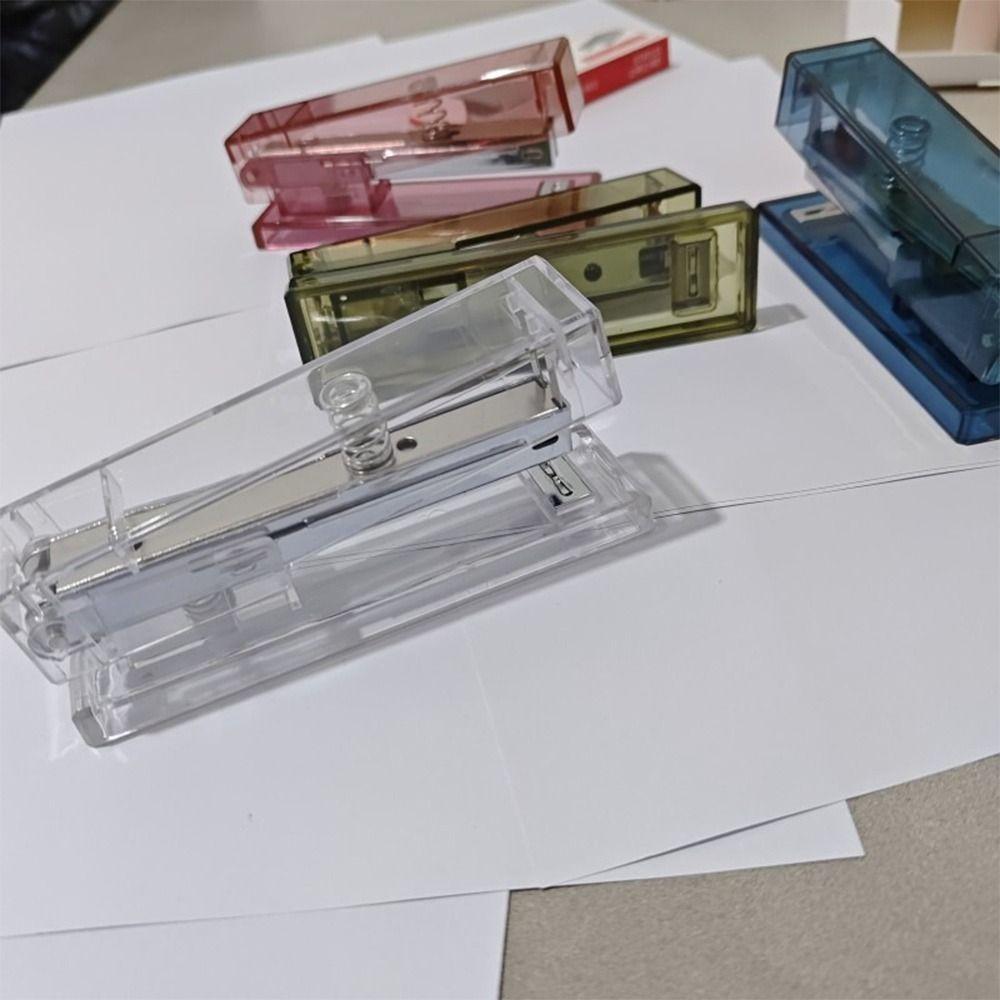 Use 24/6 26/6 Staples Long Stapler Transparent Heavy Duty Stapler  Bookbinding Supplies