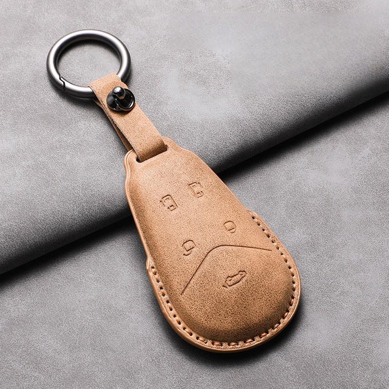 Car Remote Key Case Cover For VOYAH Free Dream PHEV i-Land 2025 Sheep Suede Key Case Shell Fob Protective Keychains Accessories