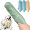 Silicone Pet Dog Cat 360Celsiusleaning Finger Toothbrush Oral Cleaning Finger Cots Toothbrush Pet Dental Care Cleaning Supplies
