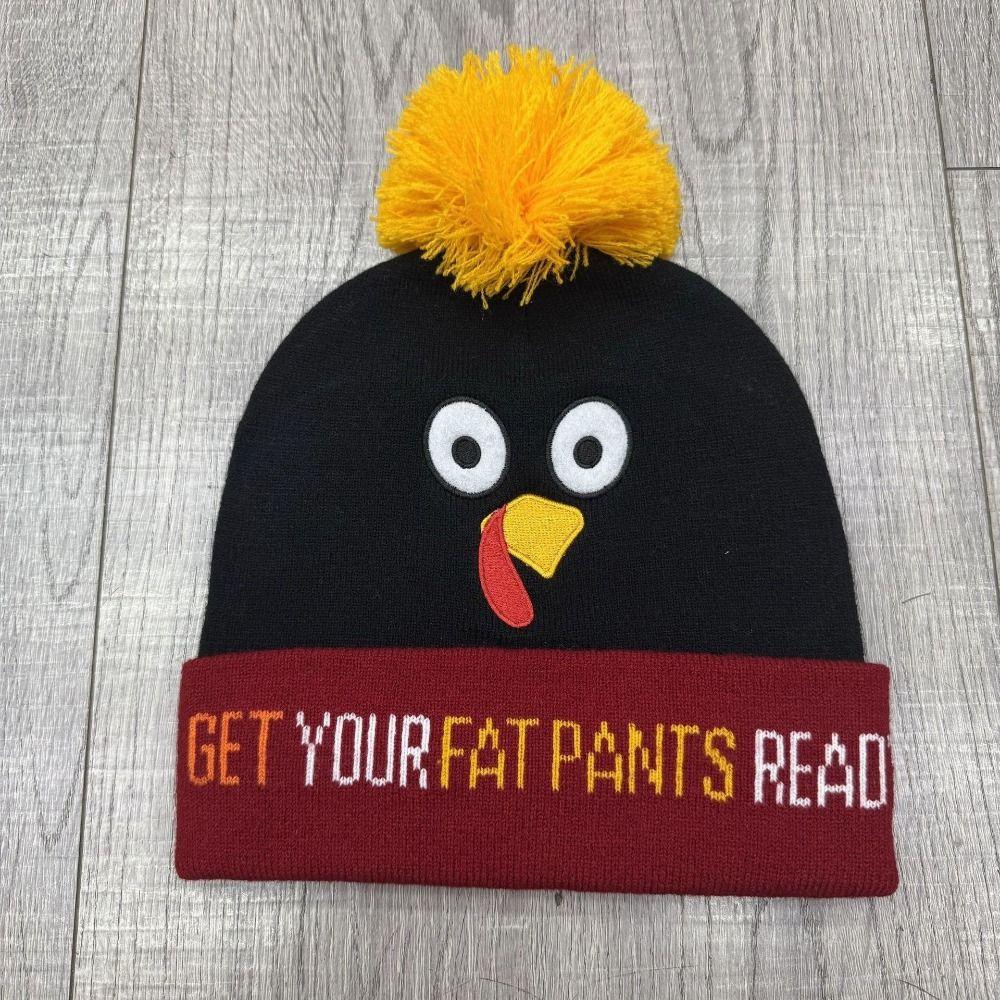 Acrylic Knitted Beanie Hat Warm Funny Turkey Hat Cute Thanksgiving Hat  Autumn Winter Season
