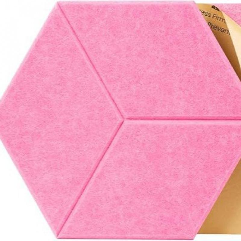 12Pcs Self-adhesive Hexagonal Acoustic Panels Acoustic Foam Panels Y-shaped Liner Design Absorbs Noise and Eliminates