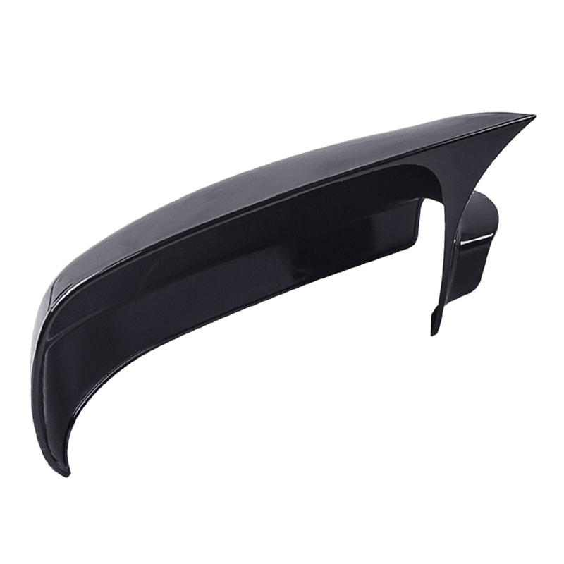 1 Pair OX Horn Shape Rear View Mirror Cover Cap Fit for VW Golf R32 GTI Rabbit Jetta Bora Polo MK4 Passat B5 Glossy Black