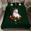 Printed Snow Santa Duvet Cover Sets King Size Bedding Set Soft Comfortable Bed Linens Bedclothes Home Textile For Christmas New
