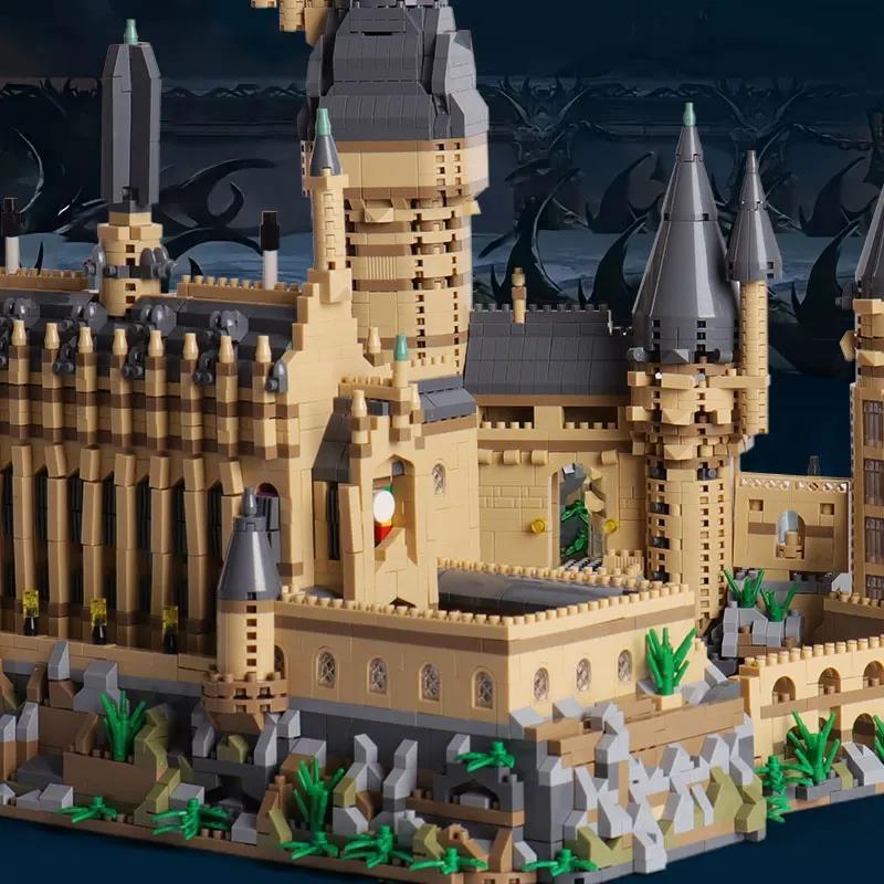 Micro Bricks City Creative Medieval Magic Castle Series School Architecture Palace Model Building Blocks Gifts Kid Assembly Toys