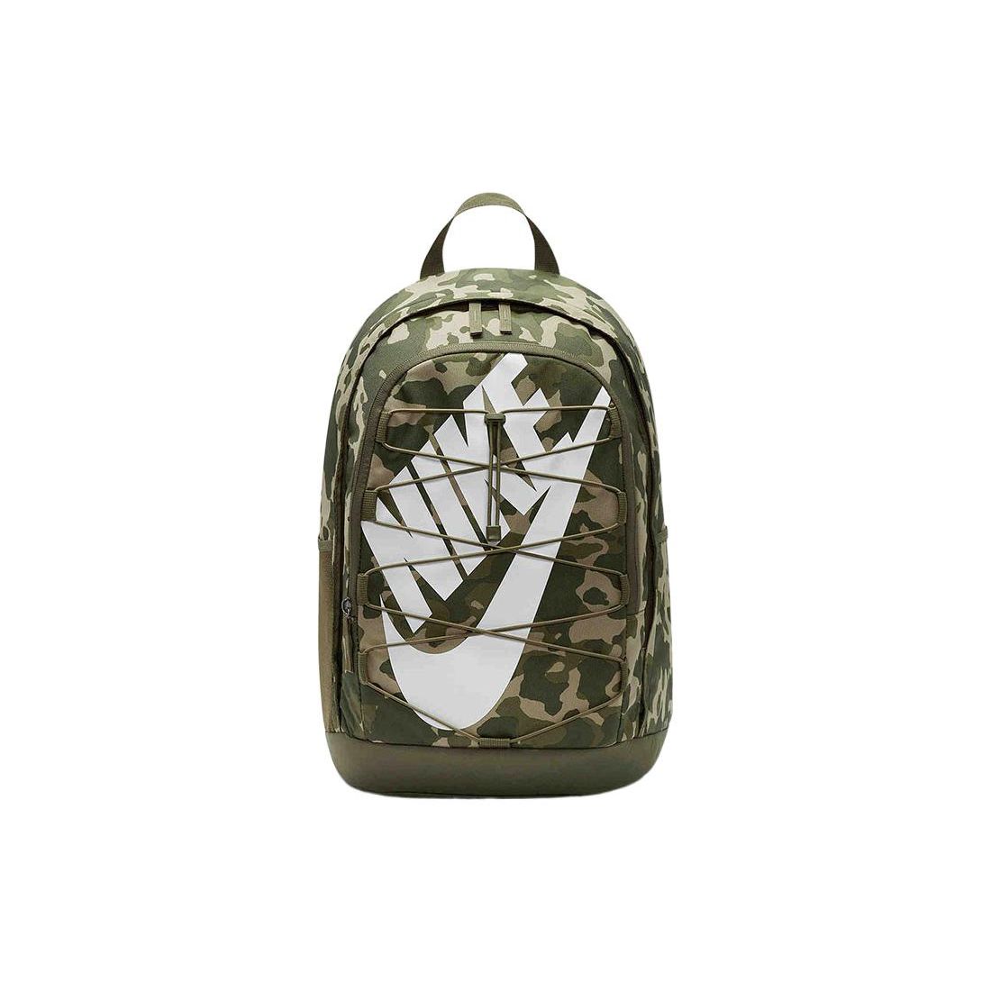 Nike Classic Large Logo Camouflage Print Drawstring Fabric Backpack Unisex Backpack Army-Green DJ4817-222 Army Green