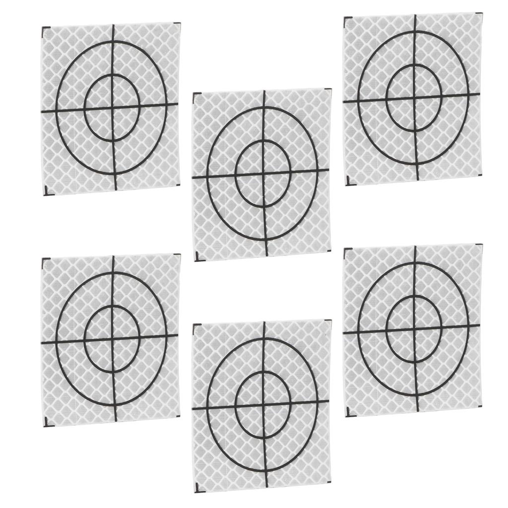50Pcs Reflector Target Sticker Self Adhesive Reflective Tape for Total Station Measurement 6x6cm   2.36x2.36in