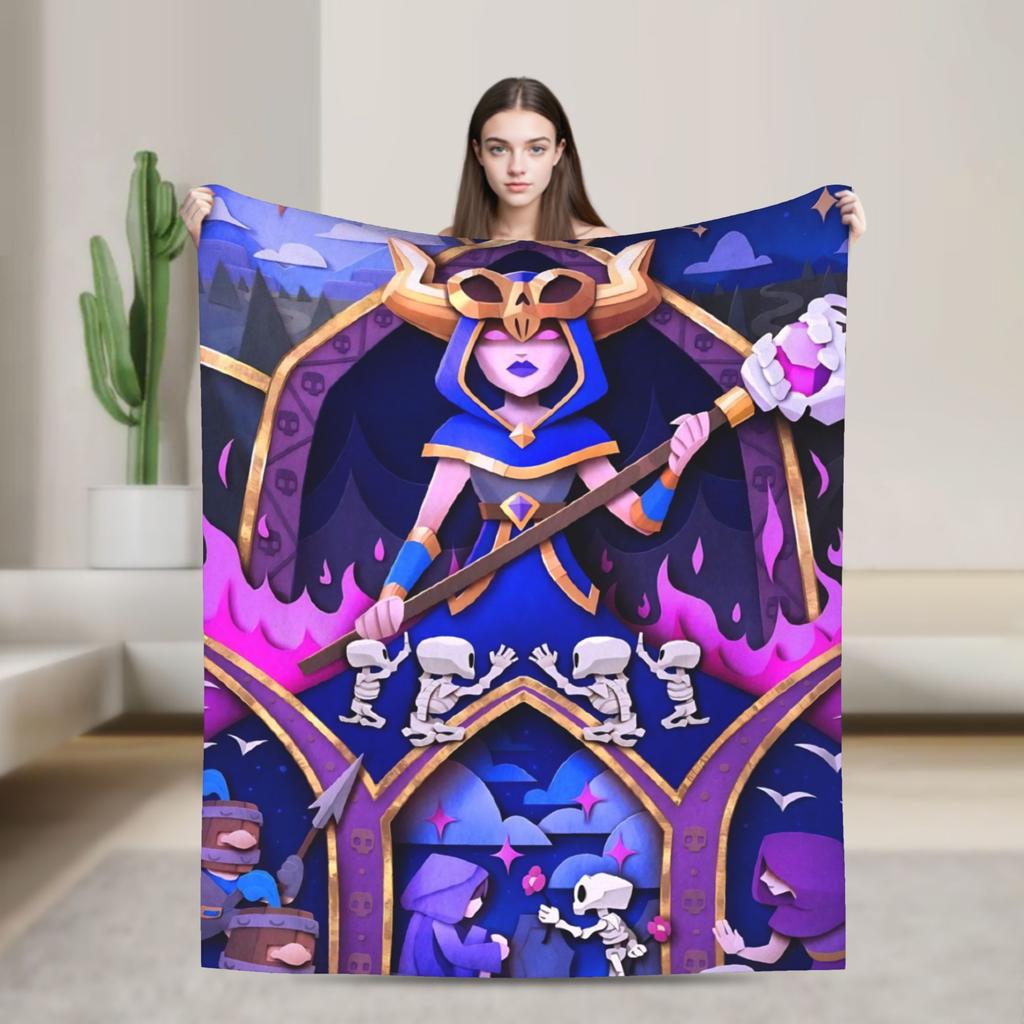 Clashes Royaleds Game Blankets  Fuzzy Funny Warm Throw Blanket for Bedspread Decoration