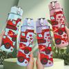 1PC Construction Tractor Truck 750ml Color Plastic Sports Water Bottle Leakproof Flip Straw Lid Suitable for Sports Office Home Use