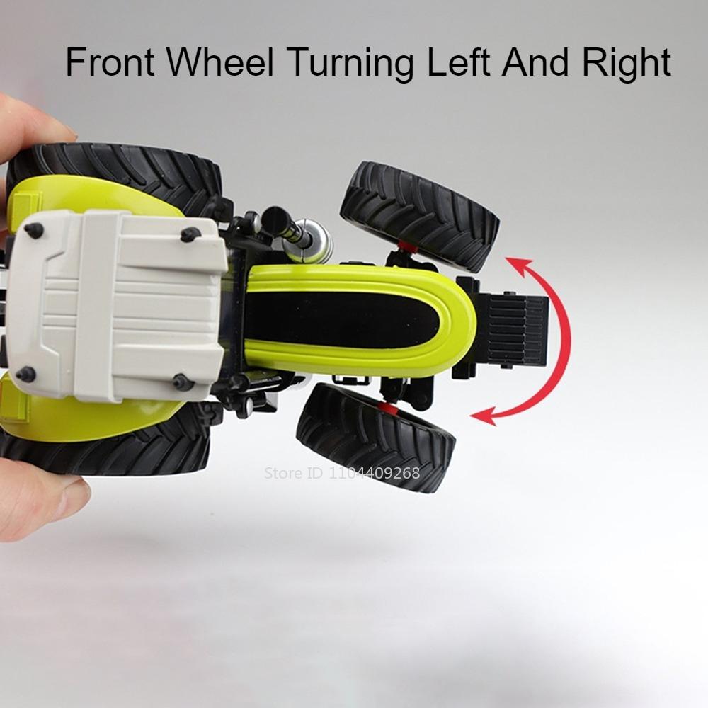1:24 Agricultural Tractor Model Toy Car Sound Light Silding Agricultural Transport Vehicle Models Metal Diecast Gifts for Boys