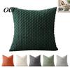 Solid Color Sofa Bedside Pillows Bohemian Corduroy Throw Pillow Cover, Soft Decorative Cushion Case, Hidden Modern Minimalist Slipcovers Zipper
