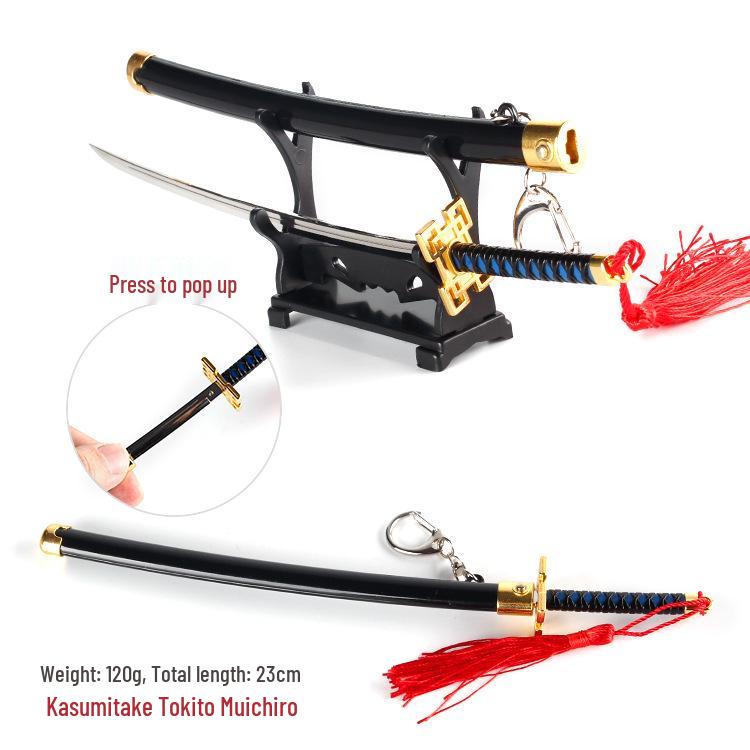 Demon Slayer Wind Pillar Nichirin Blade: Sanemi Shinazugawa & Spring-Loaded Alloy Model Zenitsu Agatsuma/Shinobu Kocho.