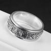 Original Design Six-Character Mantra Ring Classic Rotating Mens Rings   Simple Masculine And Handsome Banquet Jewelry