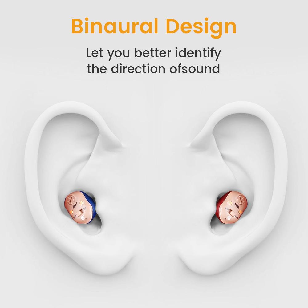 Popular TWS Hearing Aids with Magnetic Charging Case - Compact English Version Available