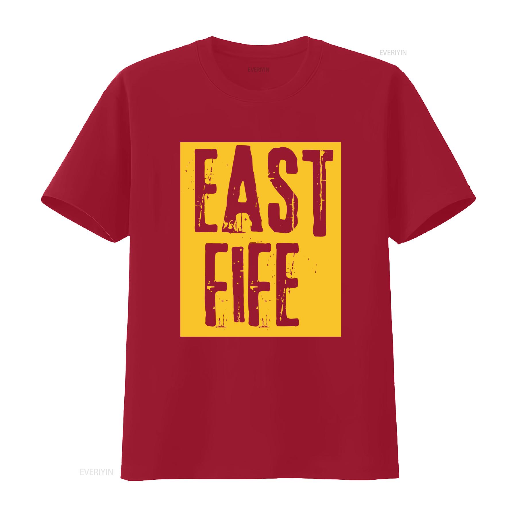 

East Fife Organic Punk Style T Shirt for Fashion Lovers vintage Washed designer clothes Slightly Casual Stretched Unisex S